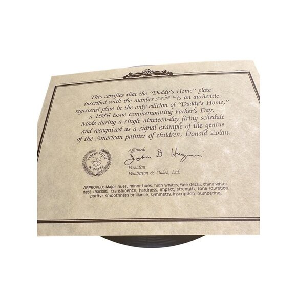 Daddy's Home First Only Father's Day Plates 5539C New  Sku 2570 - Picture 9 of 9